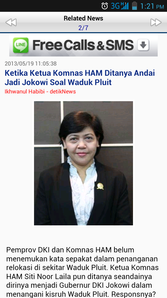 Ketika ketua Komnas HAM ditanya jika menjadi Jokowi soal waduk pluit