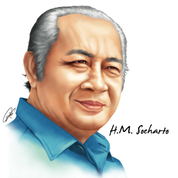 Bapak Pembangunan, HM Soeharto.. Sotosop karya ane gan..
