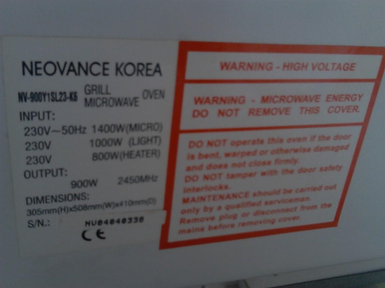 Microwave Neovance Surabaya