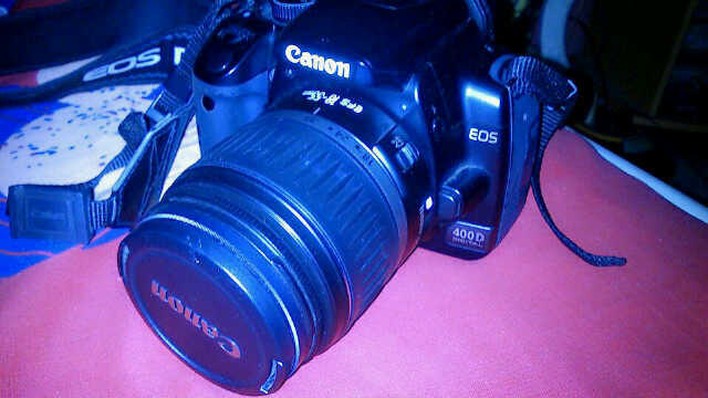Jual/TT kamera DSLR/SLR cannon EOS 400D TT sama samsung galaxy S3 atau iphone 4G atau
