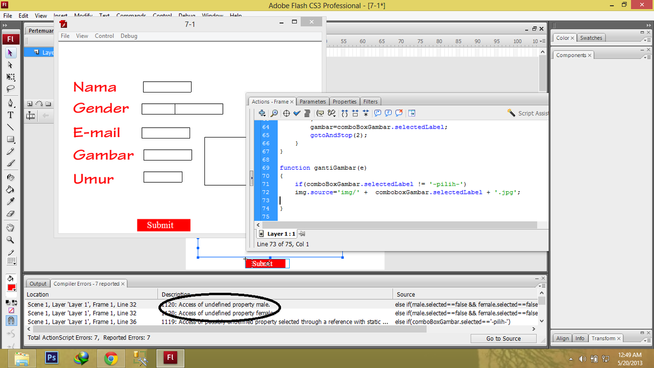 Properties of undefined