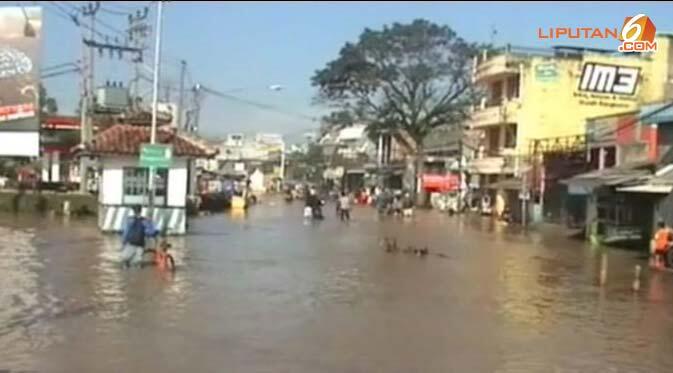 {2 Periode Jabar Dipimpin Aher} Hujan Deras, Sebagian Kab Bandung Direndam Banjir
