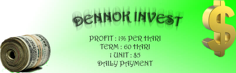 &#91;dennokwijaya&#93;Dennok Invest. 1% per Hari. Bayar Harian. 60 Hari. *Garansi 100%*