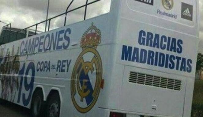 Ternyata Madrid Sudah Siapkan Bus Parade Copa del Rey