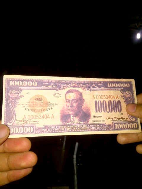 Terjual Jual $100.000 Dollar Amerika 1934  KASKUS