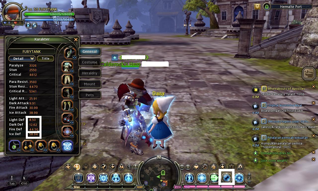 WTS CHAR DRAGON NEST SERVER ALTHEA JOB GUARDIAN LVL 50