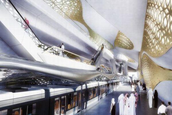 Arab Saudi Bangun Stasiun Mewah Berlapis Emas