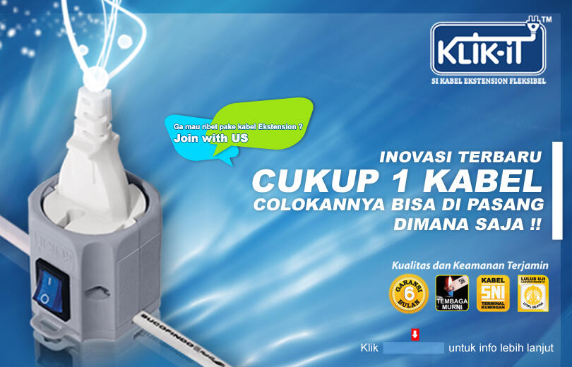 klik-it kabel ektension inovasi terbaru