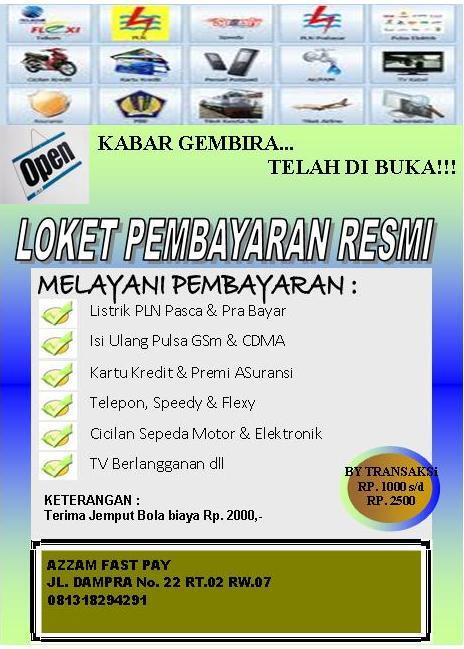 Peluang Bisnis Pembayaran Online (PPOB FAST PAY)