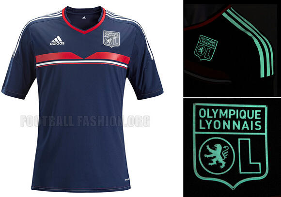 Jersey Olympique Lyon glow in the dark (2013-2014)
