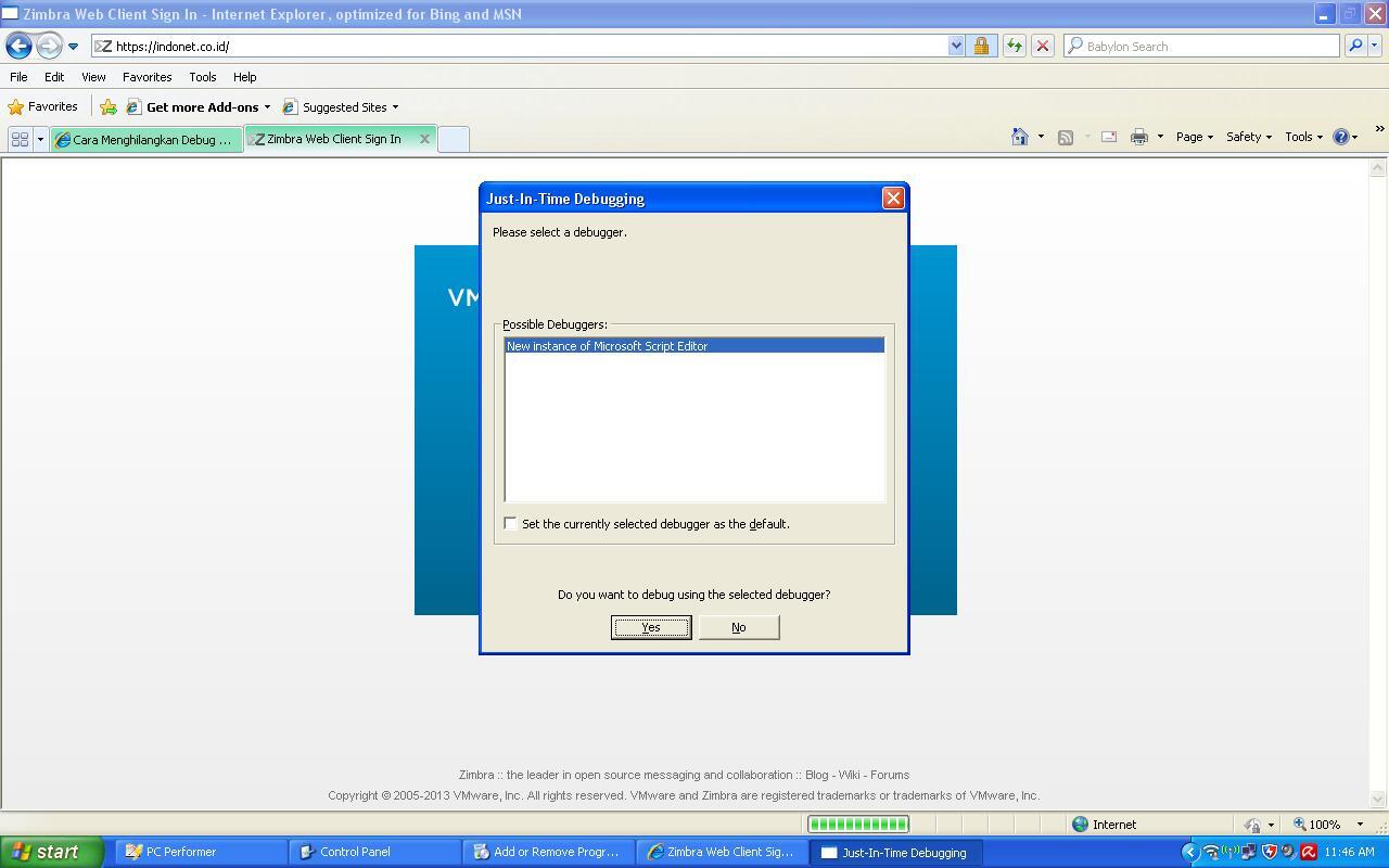 CARA MENGHILANGKAN DEBUGGING