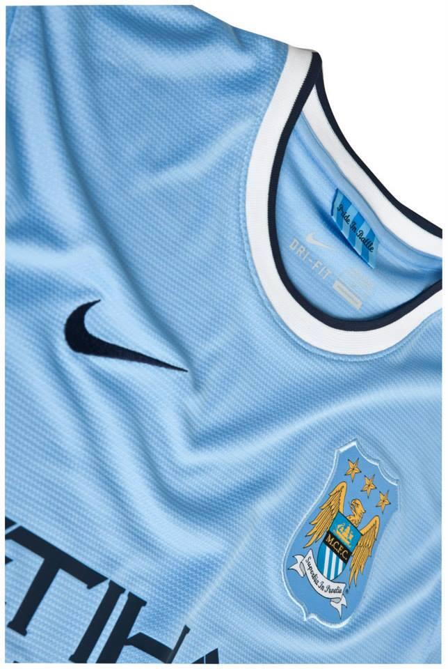 CITY RISING: New Nike 2013/14 home shirt detail