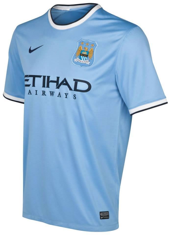 CITY RISING: New Nike 2013/14 home shirt detail