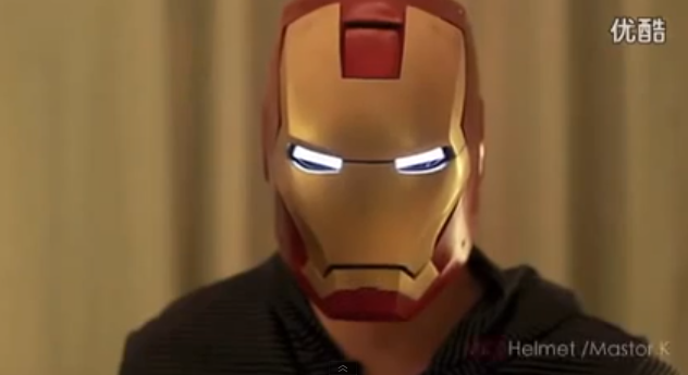 video pembuatan iron man helmet