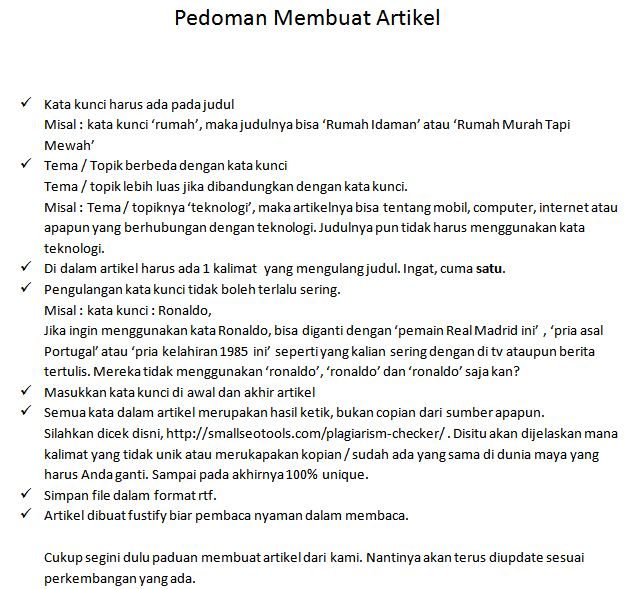 Butuh freelance penulis untuk web ane. Feenya lumayan Gan. Bayar per artikel