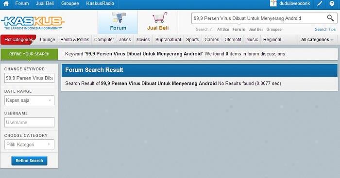 99,9 Persen Virus Dibuat Untuk Menyerang Android