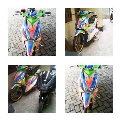 Honda BeAT Modifikasi + airbrush