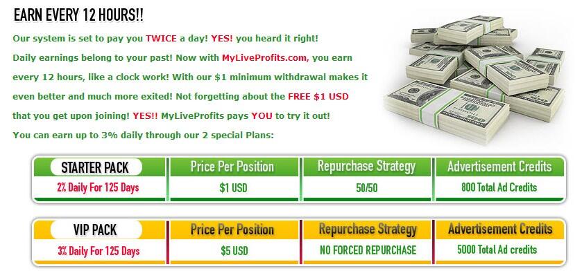 &#91;MyLifeProfits&#93; gabung gratis dapat 1$ n profit harian 3%, RCB 80%
