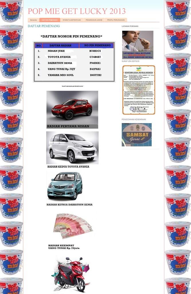 (UPDATE GAN) ANE DAPET MOBIL DARI INDOFOOD...