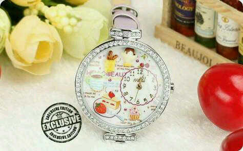 JAM TANGAN MINIATUR 3D KOREA