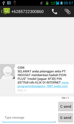 Kumpulan SMS penipuan