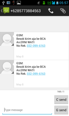 Kumpulan SMS penipuan