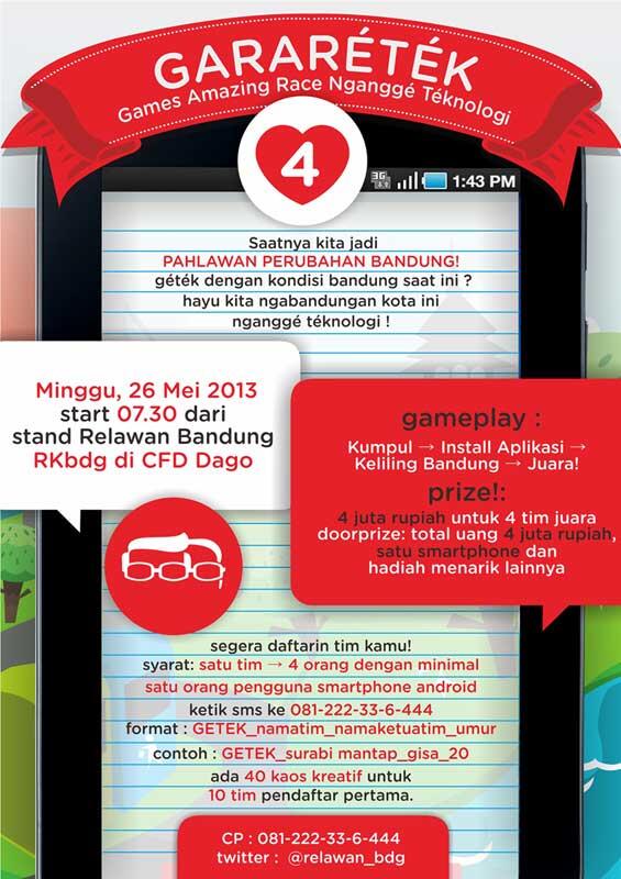 Keliling Bandung sambil dapetin hadiah smartphone dan uang tunai jutaan rupiah!