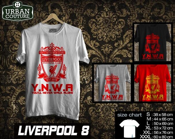 KAOS DISTRO AC MILAN LIVERPOOL BARCELONA AS ROMA MUNCHEN {READY STOCK} MURAH BGT !!!
