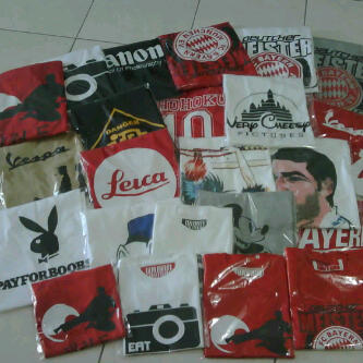 KAOS DISTRO AC MILAN LIVERPOOL BARCELONA AS ROMA MUNCHEN {READY STOCK} MURAH BGT !!!