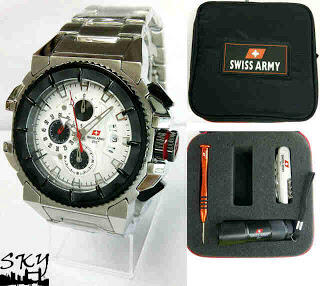 ++ JAM TANGAN ORIGINAL SWISS ARMY DIJAMIN MURAH ++