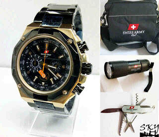 ++ JAM TANGAN ORIGINAL SWISS ARMY DIJAMIN MURAH ++