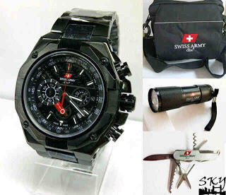 ++ JAM TANGAN ORIGINAL SWISS ARMY DIJAMIN MURAH ++