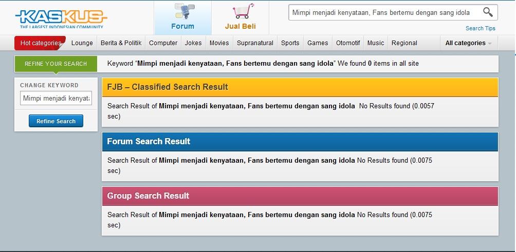 Mimpi menjadi kenyataan, Fans bertemu dengan sang idola
