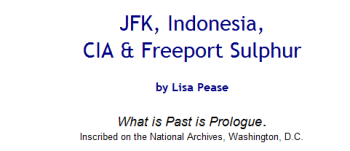 Antara JFK, Soekarno, Soeharto, CIA, dan Freeport