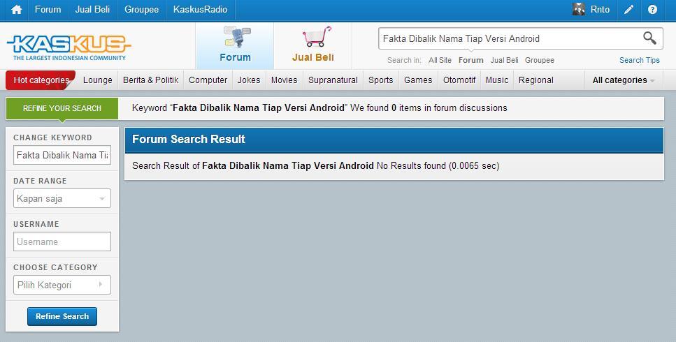 Fakta Dibalik Nama Tiap Versi Android