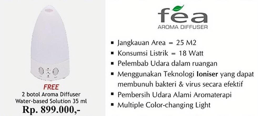 Jual Fea Aroma Diffuser_Alat Aromaterapi ,Ioniser,Pelembab dan Pembersih udara alami