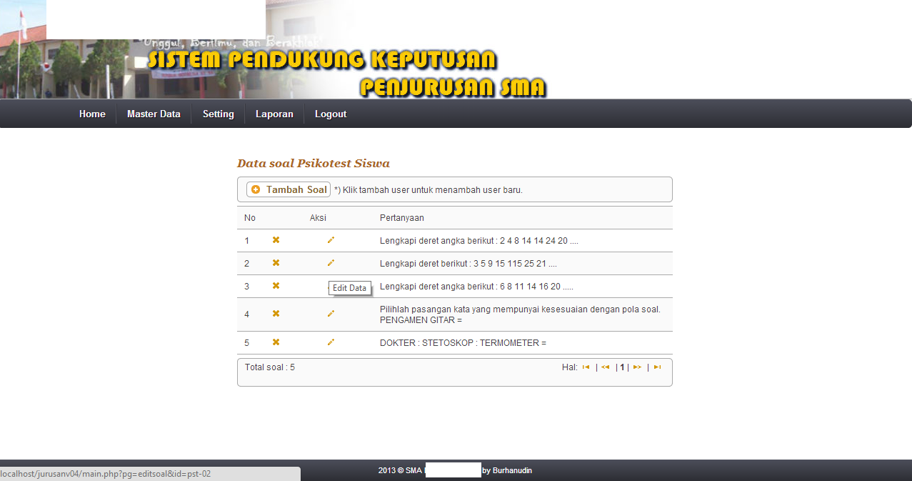 Bingung mau di buang kemana website Sistem Pendukung Keputusan