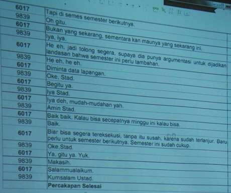 TRANSKRIP PERCAKAPAN LHI dan ROZI ( PROBLEM KARENA SAPI )