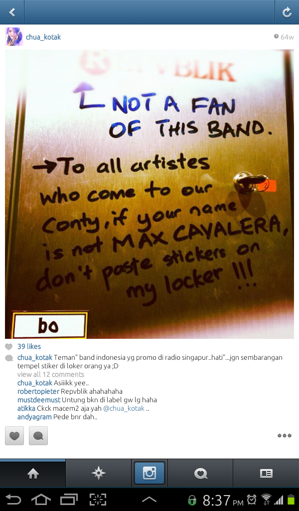 Jangan Sembarangan Nempel Stiker Di Locker Bule