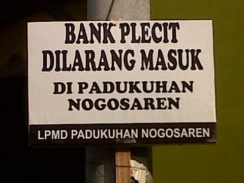 BANK PLECIT MASUK SINI BRANI GAk??