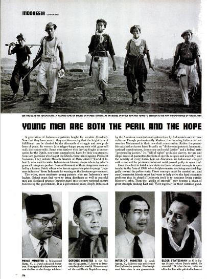 The New Nation Of Indonesia, LIFE Magazine 1950 by 