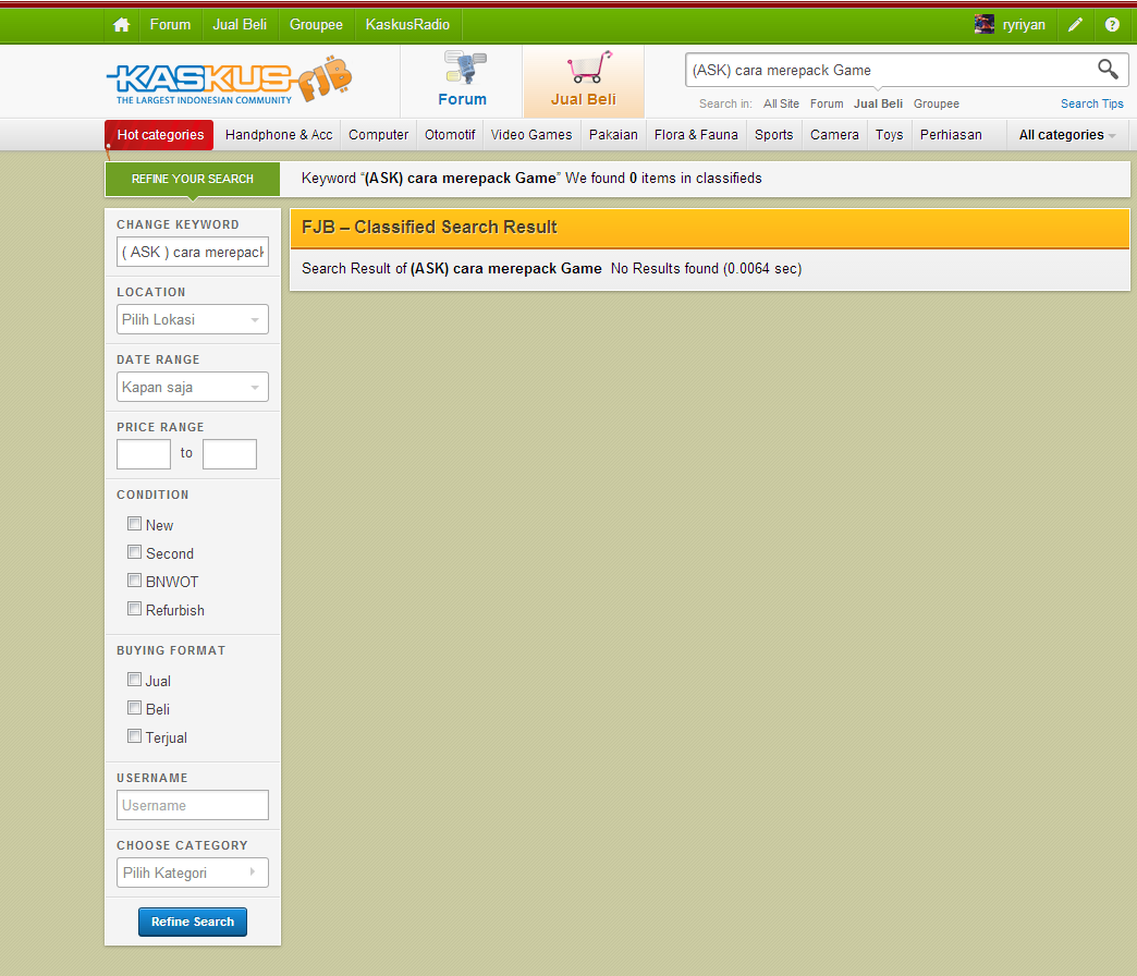 (ASK) cara repack Game