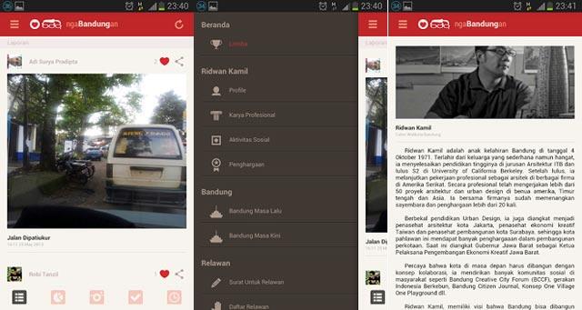 Pertama di Indonesia! NgaBandungan, Aplikasi Untuk Laporkan Masalah Sampah, macet dll
