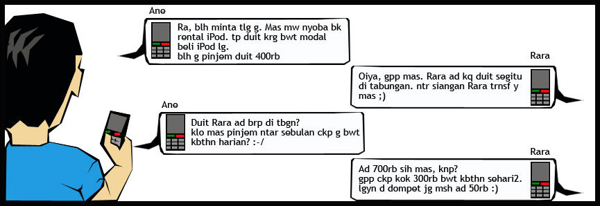 &#91;Transaksi Pertamax&#93; Hutang 400k, ane buka usaha Rental iPod Touch (ada Komiknya)