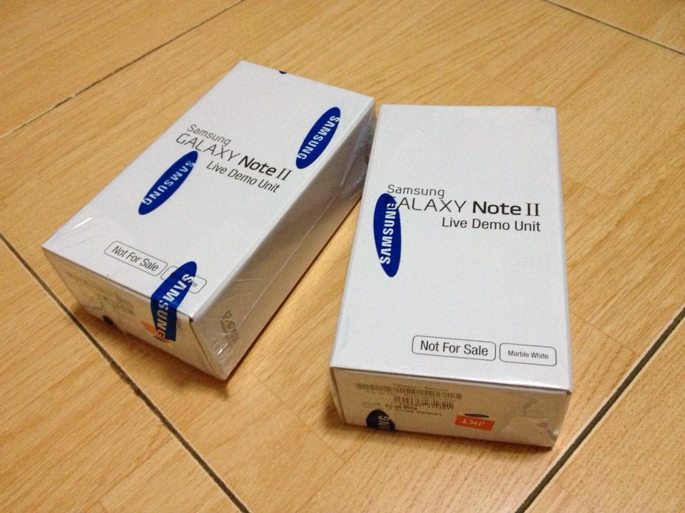 Jual samsung galaxy note 2...Livedemo .. wifi only..BNIB !!! White !! Segel ..