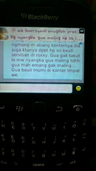 Help Gan, tolong bantu nemuin BB sodara ane yang dipegang nih orang alay