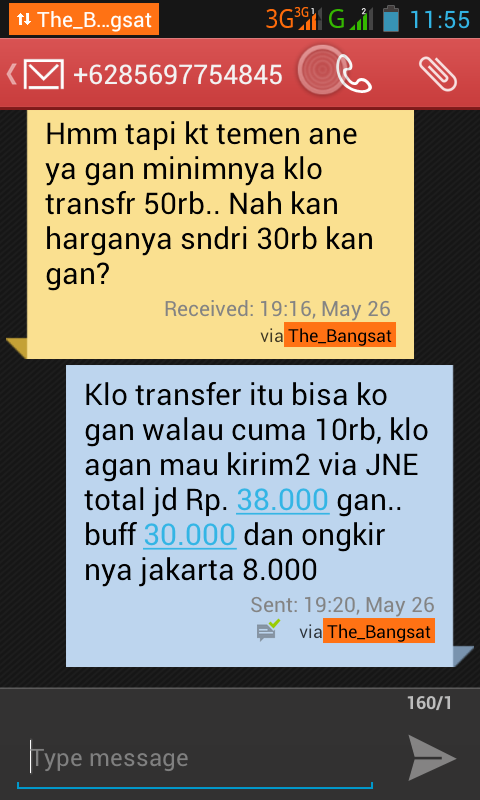 Berjualan di FJB dibayar Pulsa