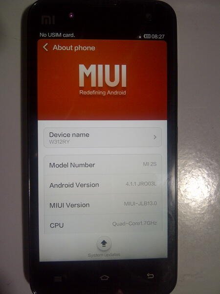 Xiaomi M2S 16gb Quadcore 1.7ghz Asli
