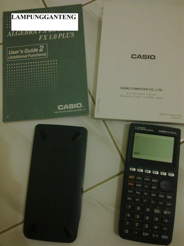 JUAL KALKULATOR SCIENTIFIC CASIO ALGEBRA FX 2.0 PLUS (2 ND)