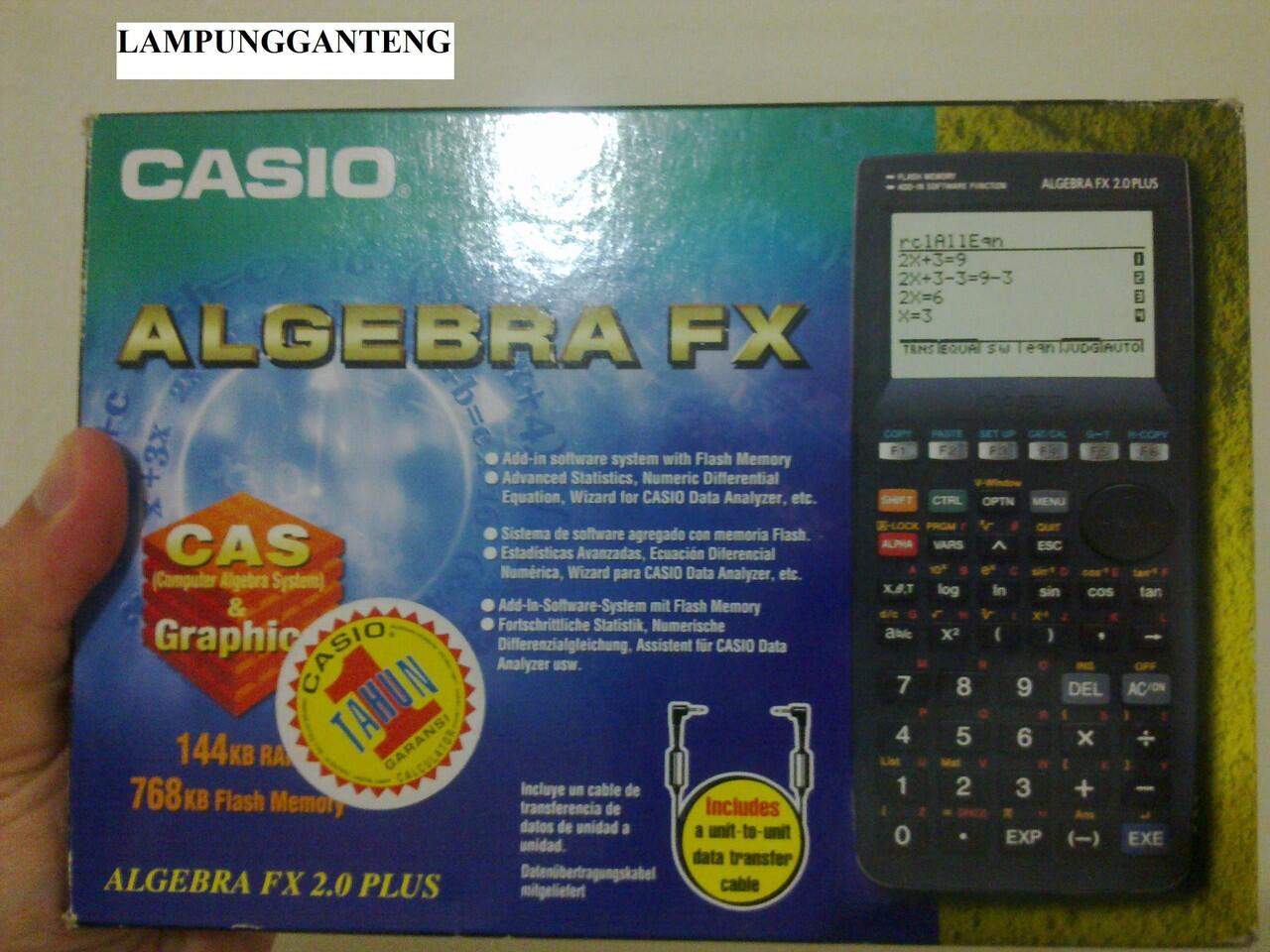 JUAL KALKULATOR SCIENTIFIC CASIO ALGEBRA FX 2.0 PLUS (2 ND)